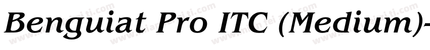 Benguiat Pro ITC (Medium)字体转换